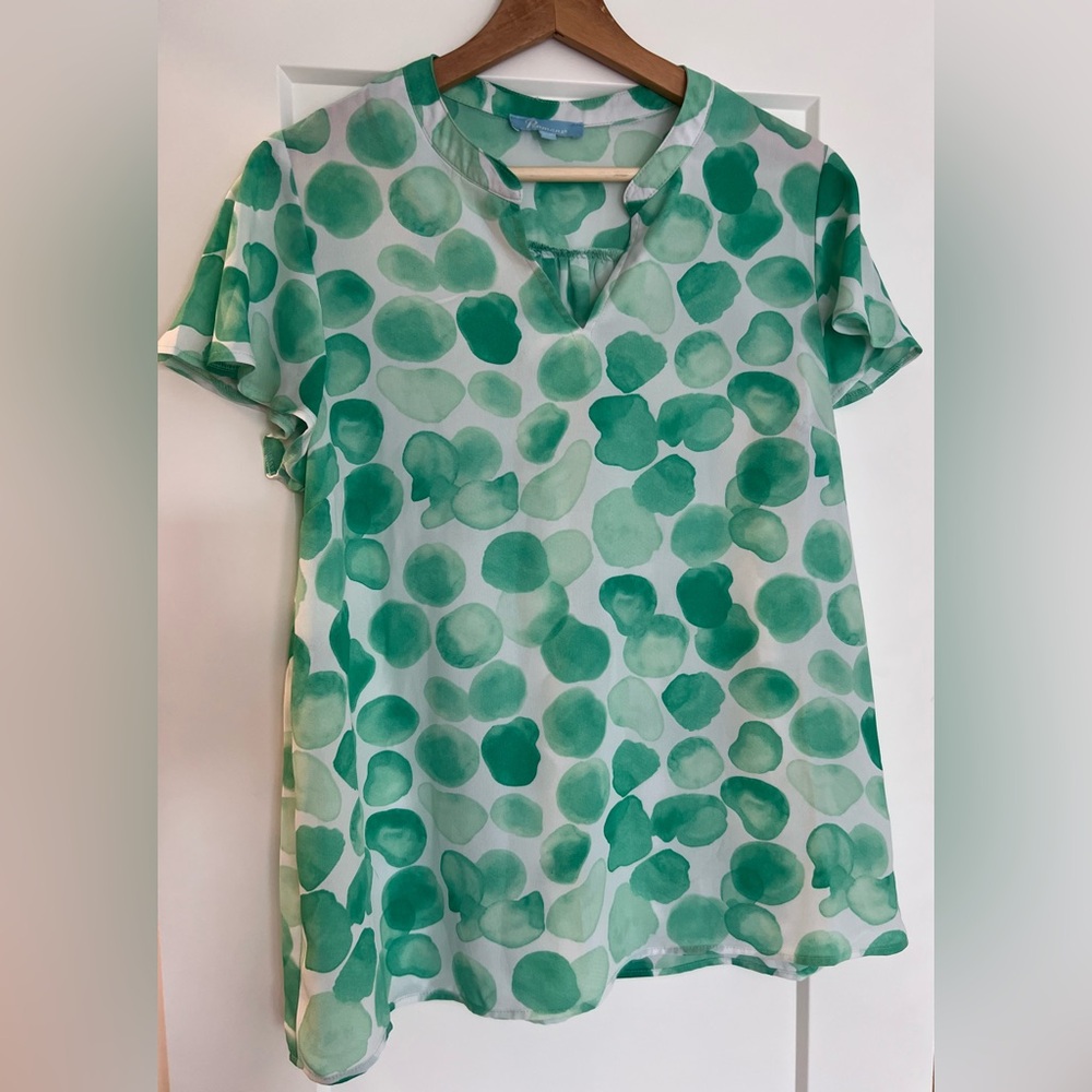 Green Patterned Blouse by Penmans
